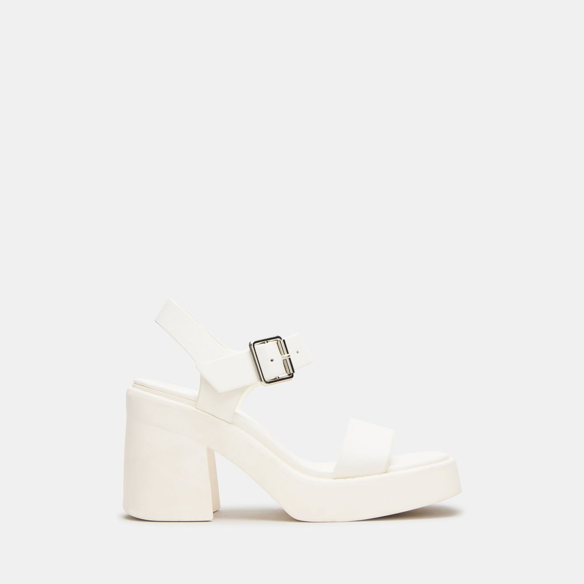 Zapatos Steve Madden Kaylor Bone Leather — Blanco