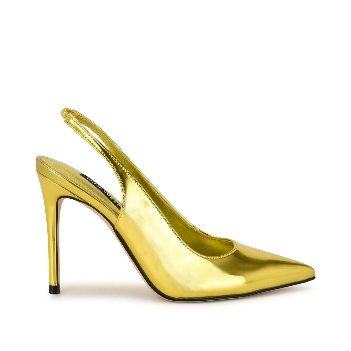 Tacones Nine West Feather Pointy Toe Slingback — Amarillo