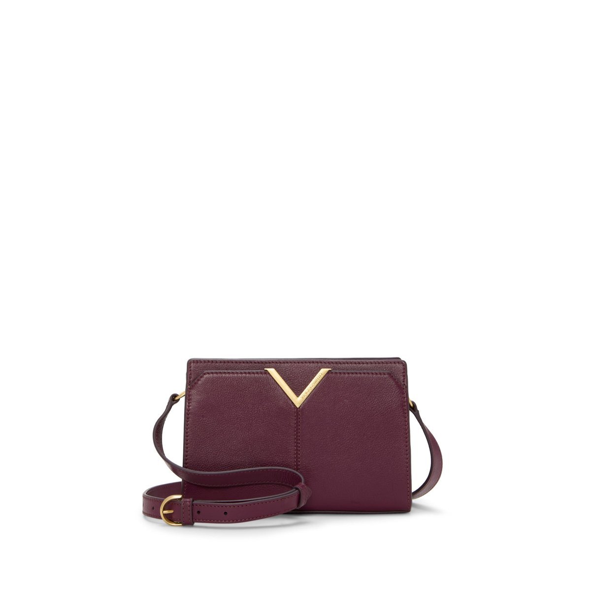 Bolso Vince Camuto Tasha Crossbody — Wineberry Leather