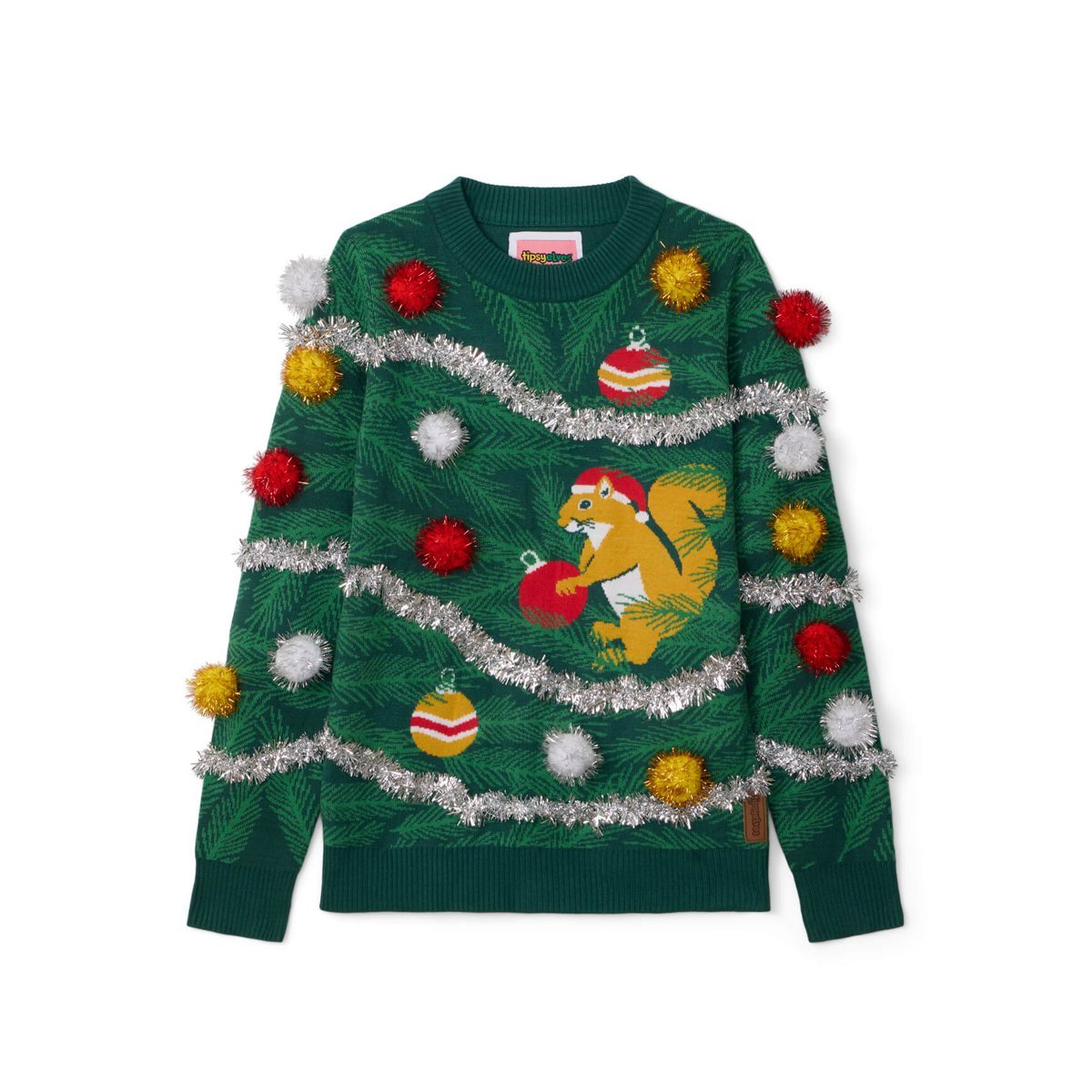Suéter Tipsy Elves Squirrelin' Around Ugly Christmas
