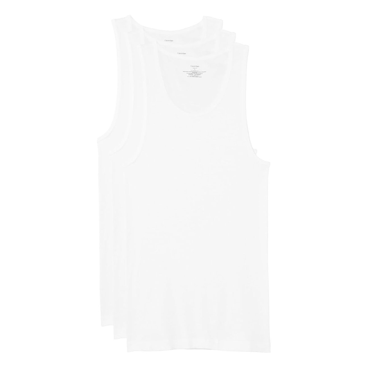 Camiseta Calvin Klein Cotton Classics Multipack Pack Tank — Blanco