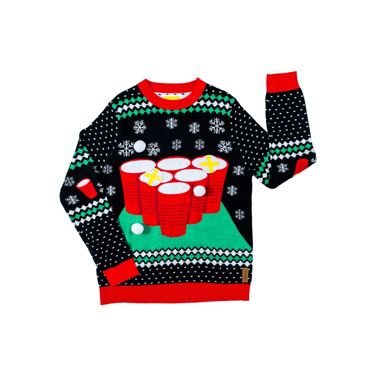 Suéter Tipsy Elves Cheer Pong Game Ugly Christmas