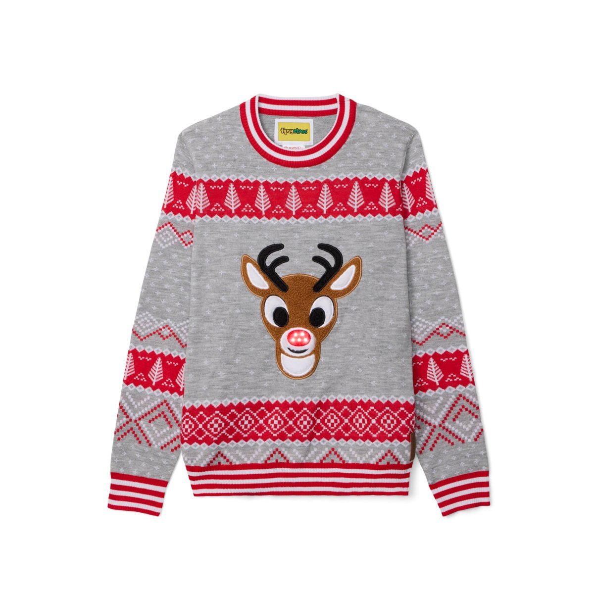 Suéter Tipsy Elves Rudolph Light Up Ugly Christmas