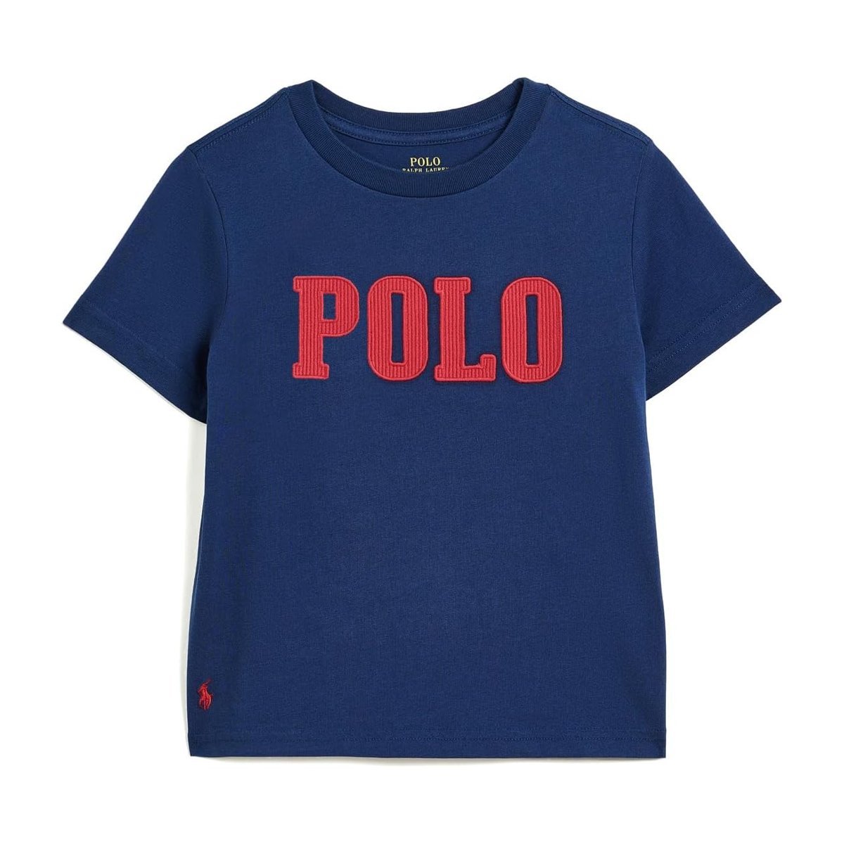 Camiseta Ralph Lauren Logo Cotton Jersey (Toddler/) — Azul marino