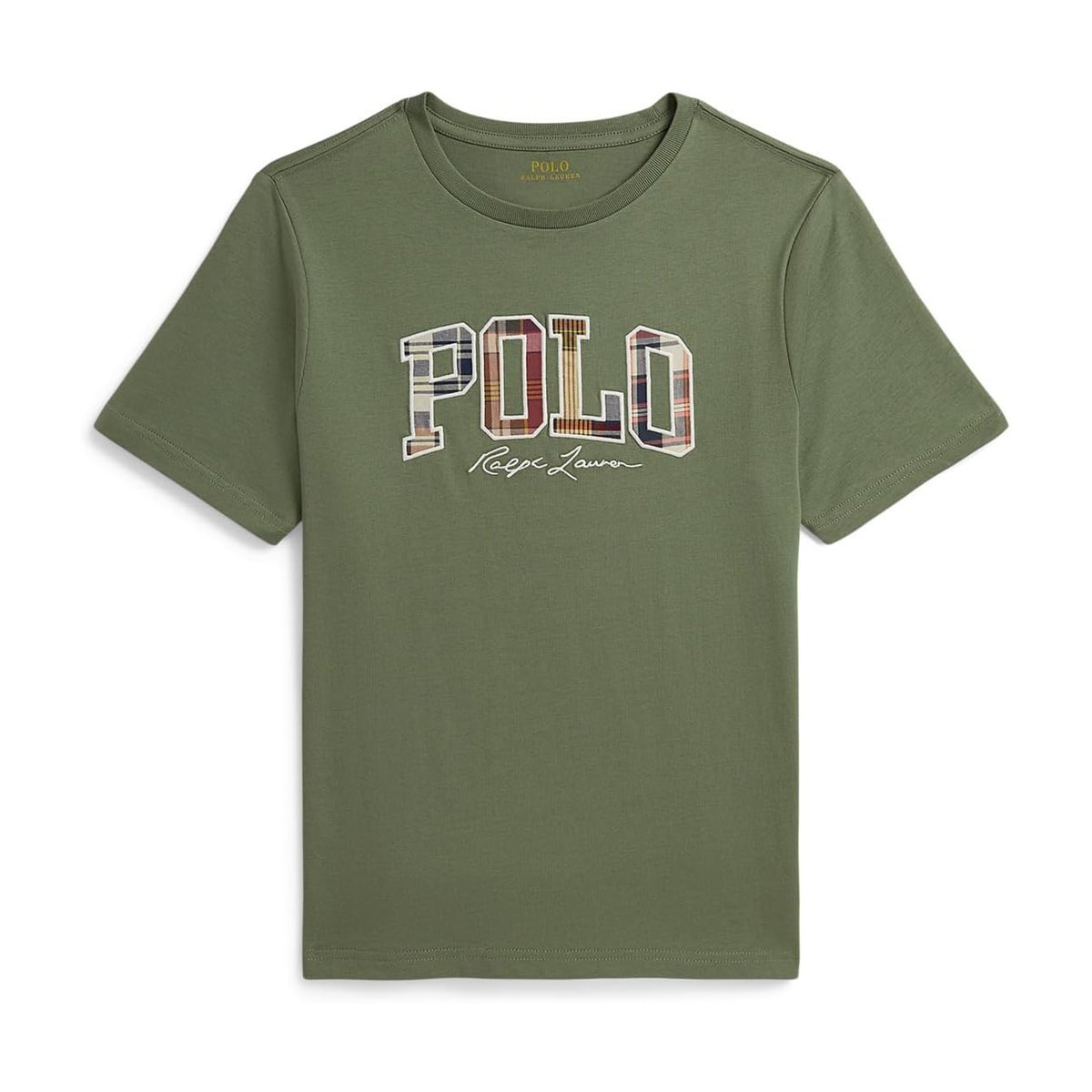 Camiseta Ralph Lauren Madras-Logo Cotton Jersey () — Verde