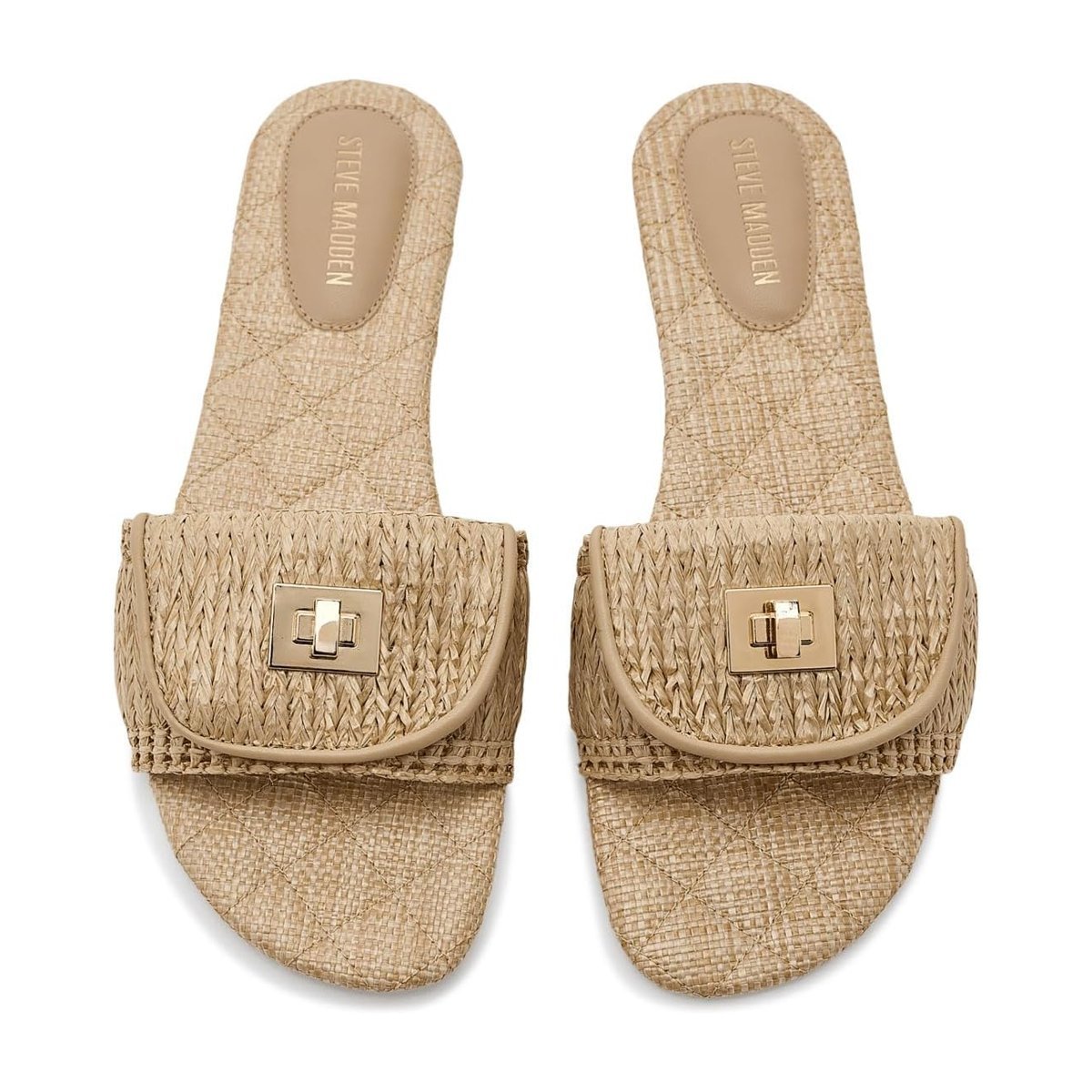 Sandalias Steve Madden Moreland — Natural Raffia