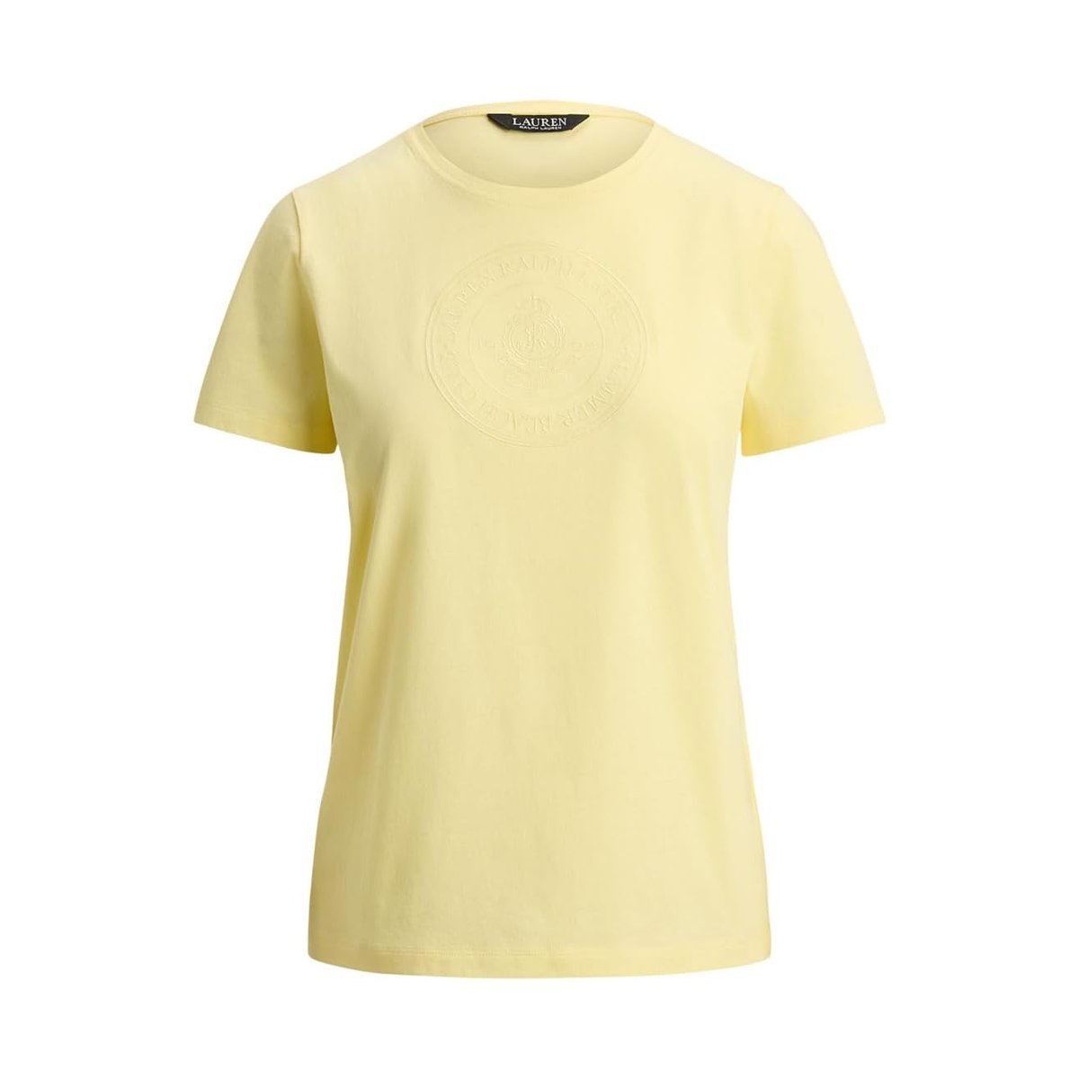 Camiseta Ralph Lauren Embroidered-crest Cotton Jersey — Amarillo