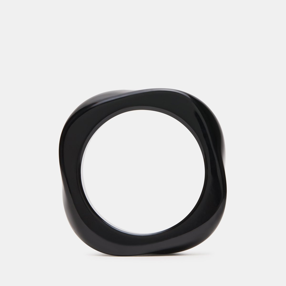 Joyería Steve Madden Curved Retro Black — Negro