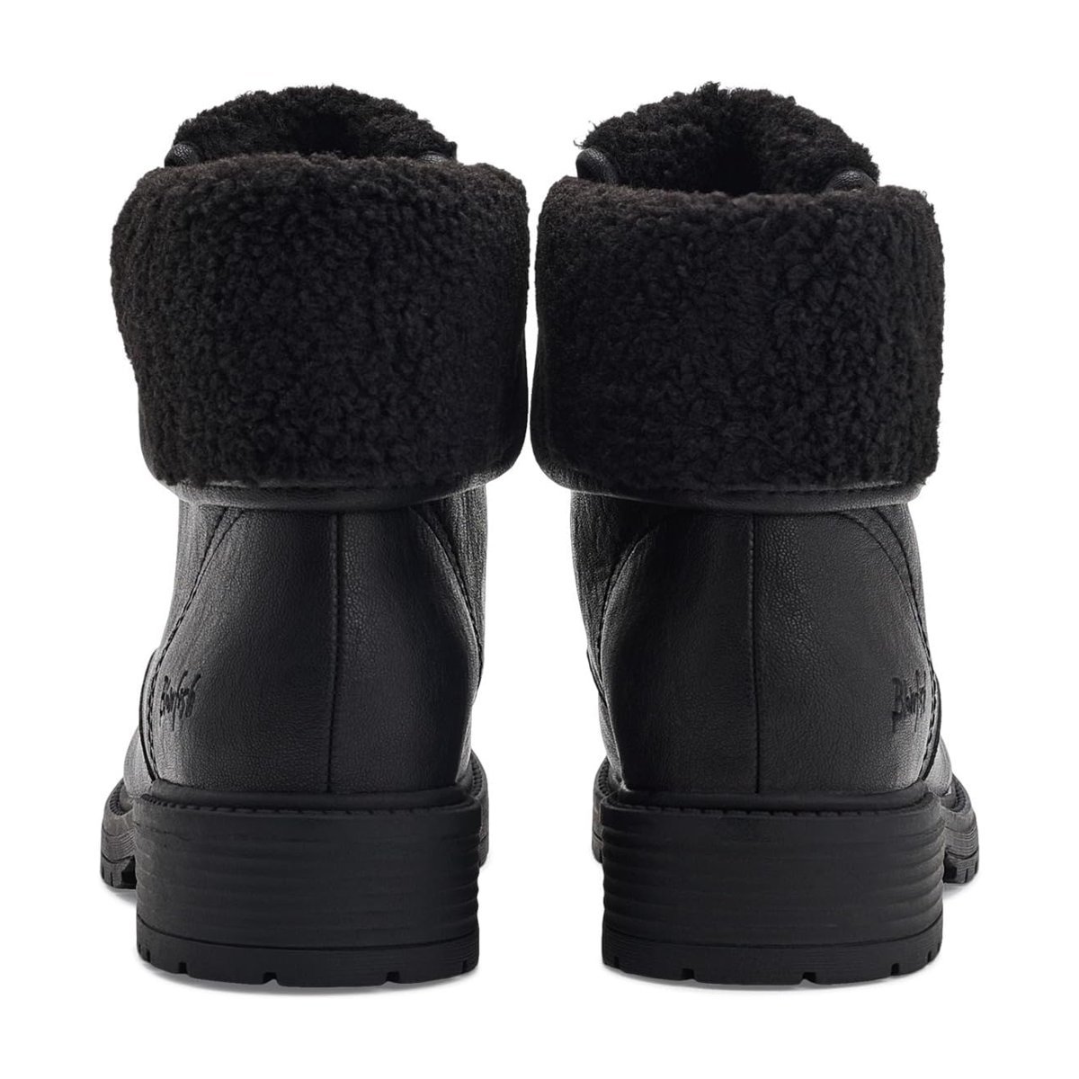 Botas Blowfish Malibu Andy Cozy Lace-Up Short — Negro