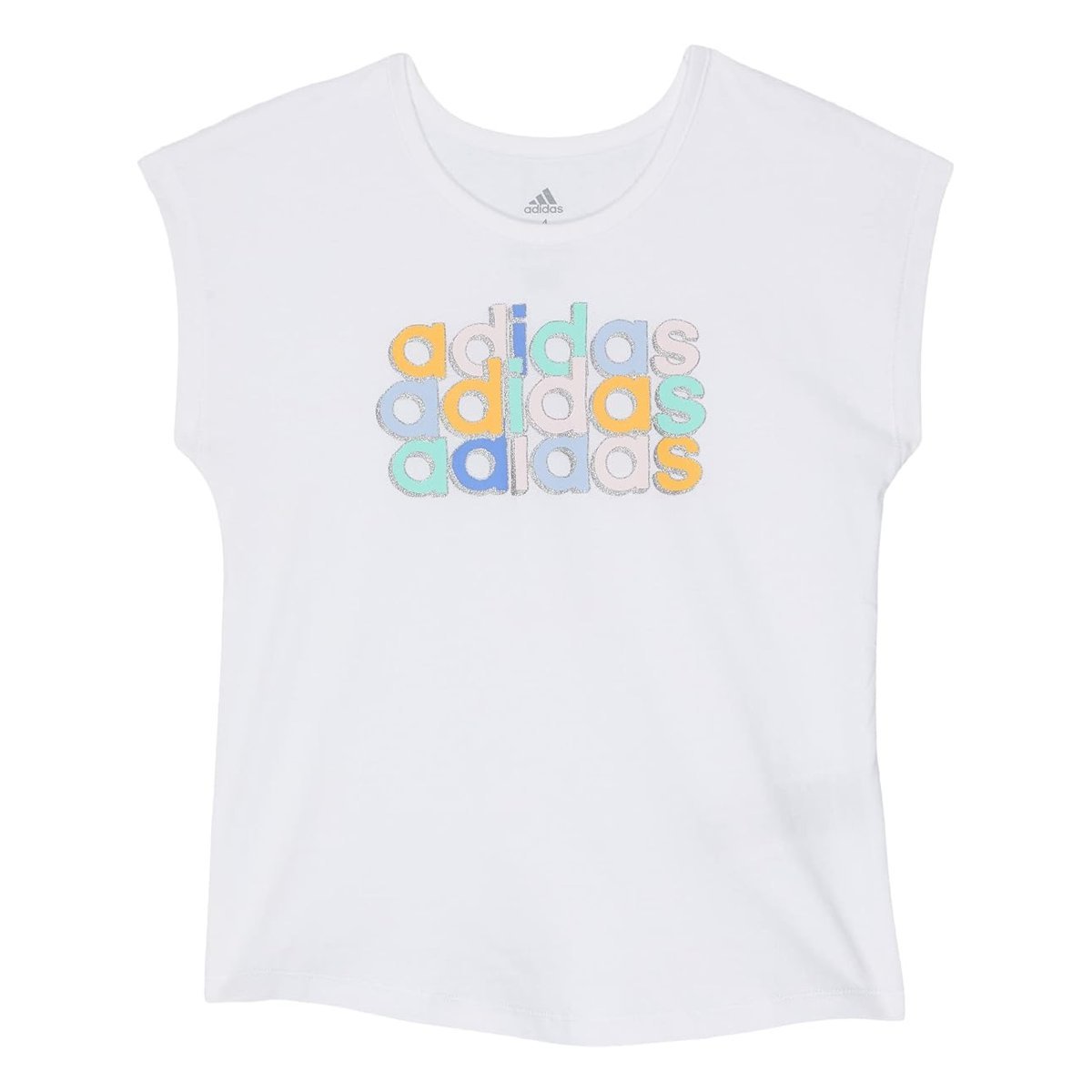 Short Sleeve Sleeve (Toddler/) Adidas — Blanco