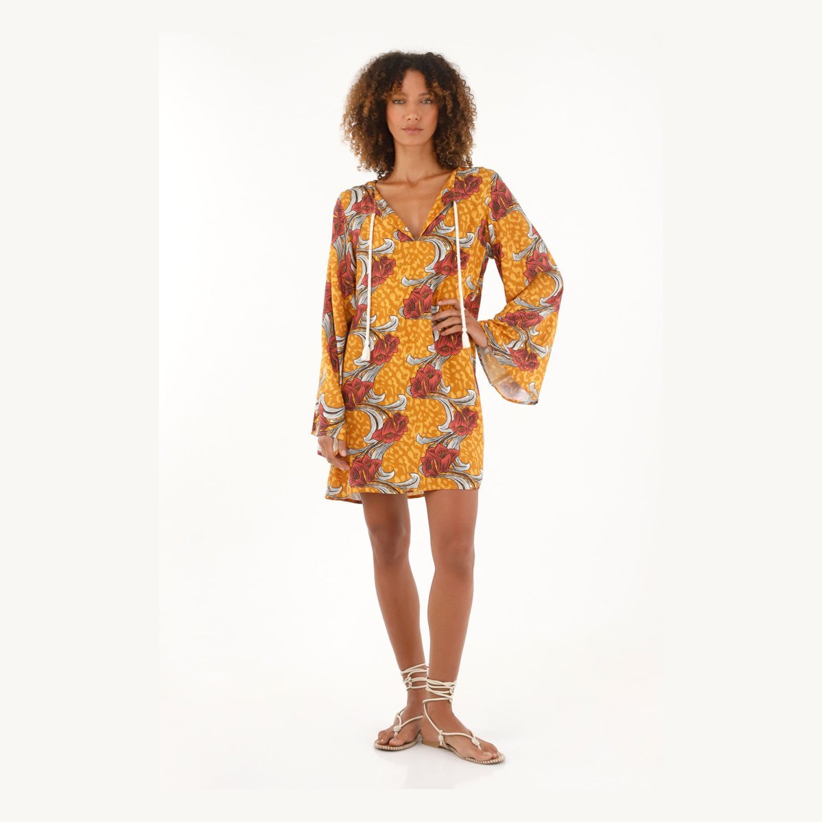 Vestido estampado corto Tennis