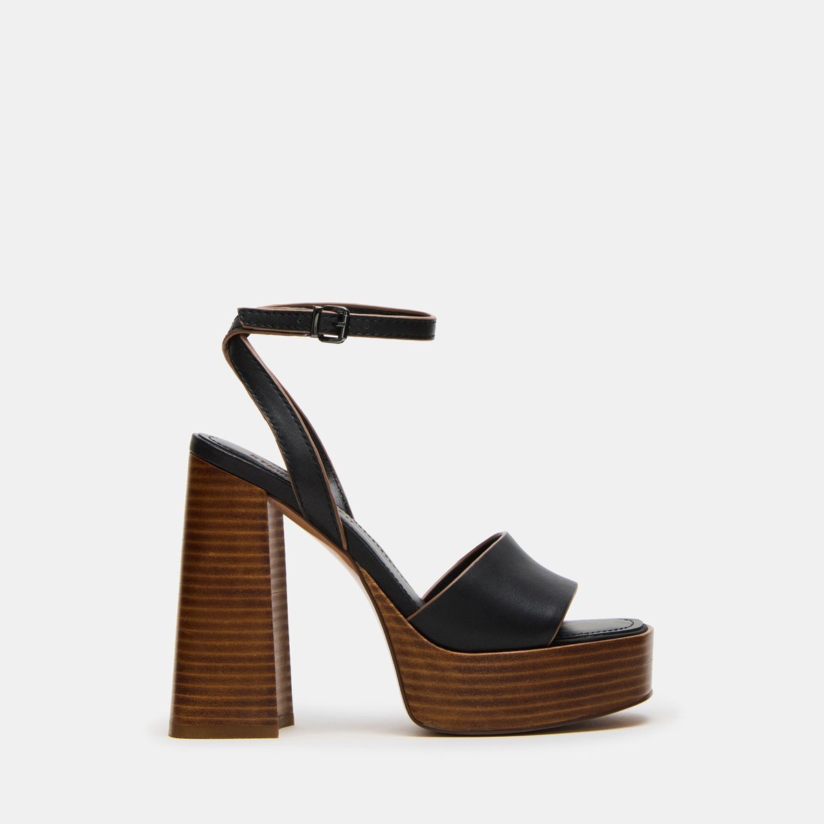 Zapatos Steve Madden Floria Black Leather — Negro