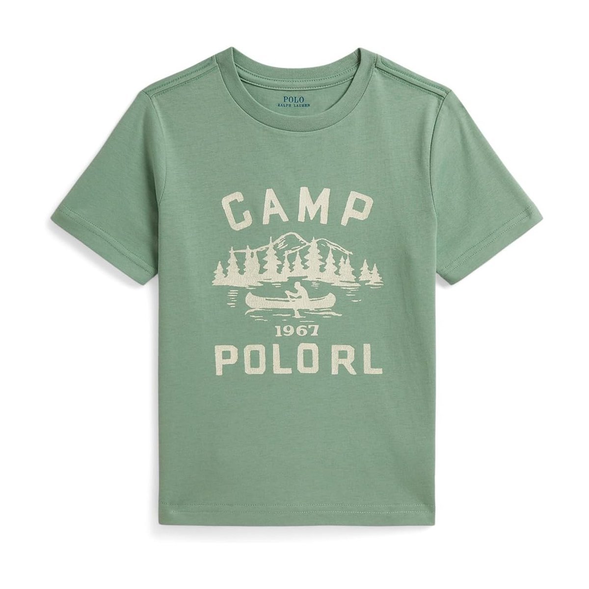 Camiseta Ralph Lauren Logo Cotton Jersey Graphic (Toddler/) — Verde