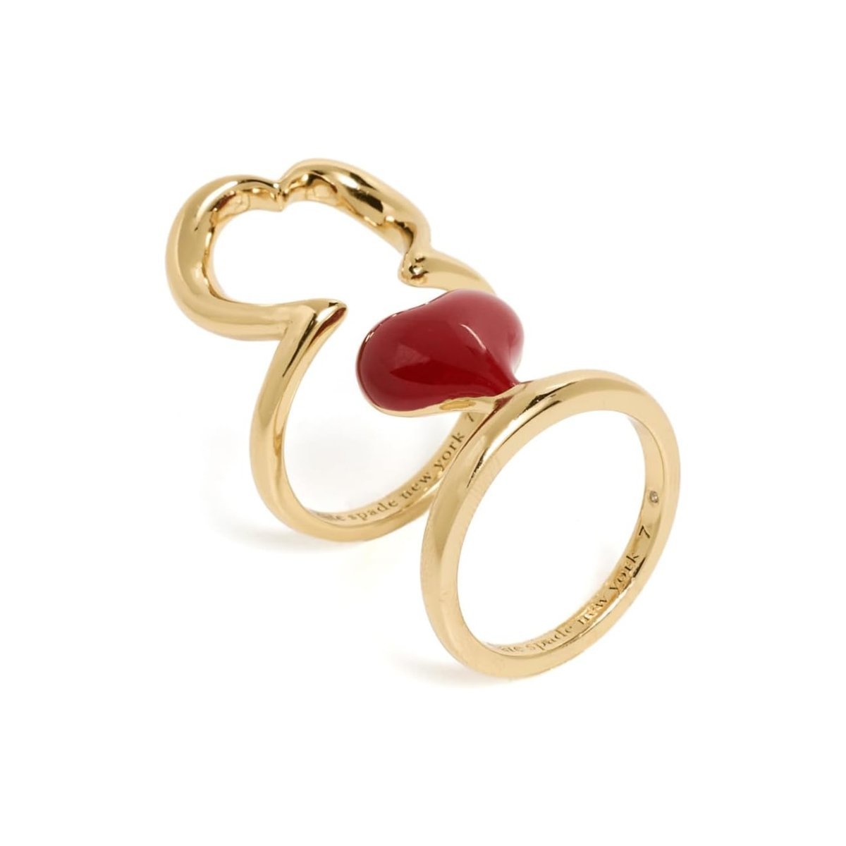 Joyería Kate Spade Amour Ring — Rojo