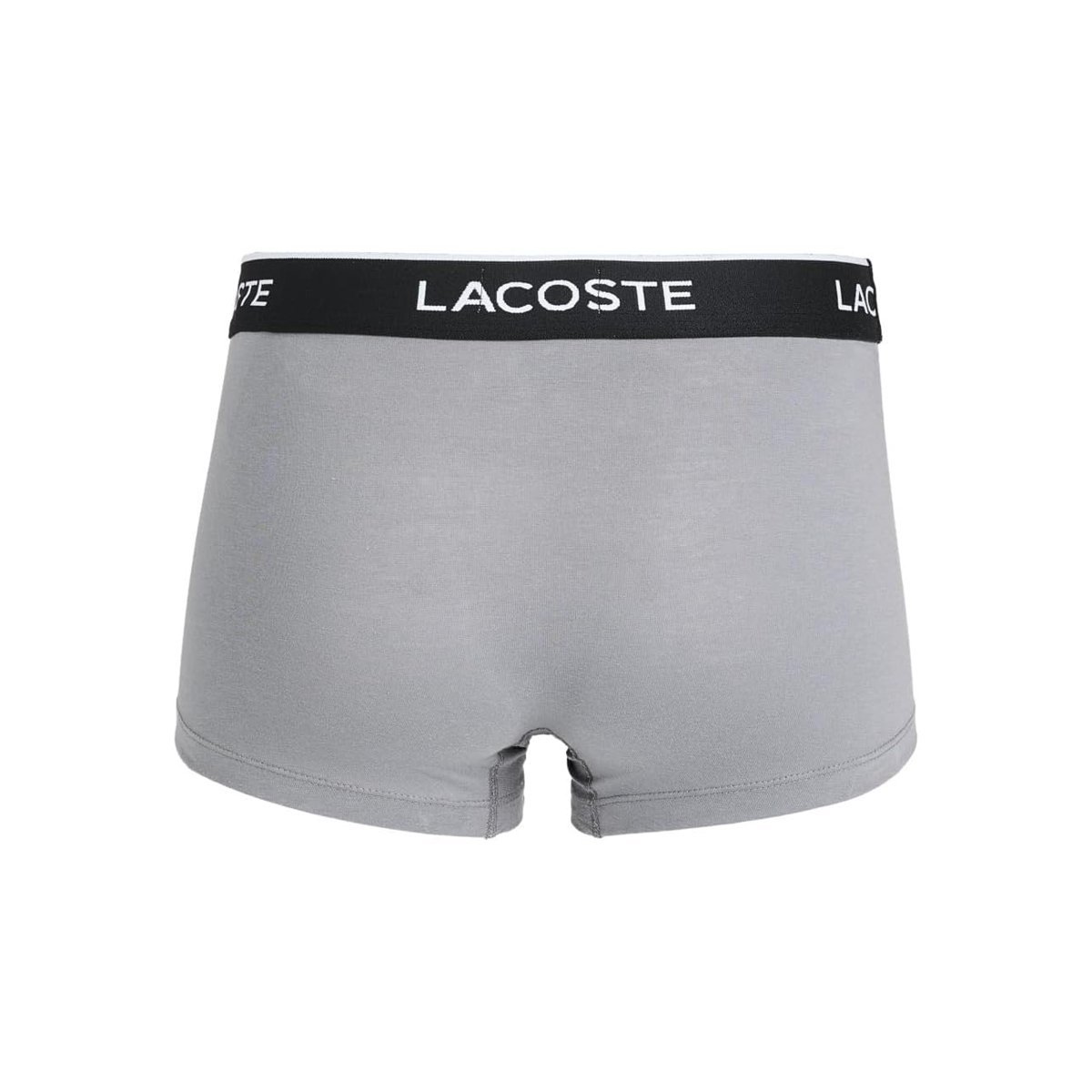 Ropa interior Lacoste Cotton Stretch Essentials Trunks 3-pack — Negro