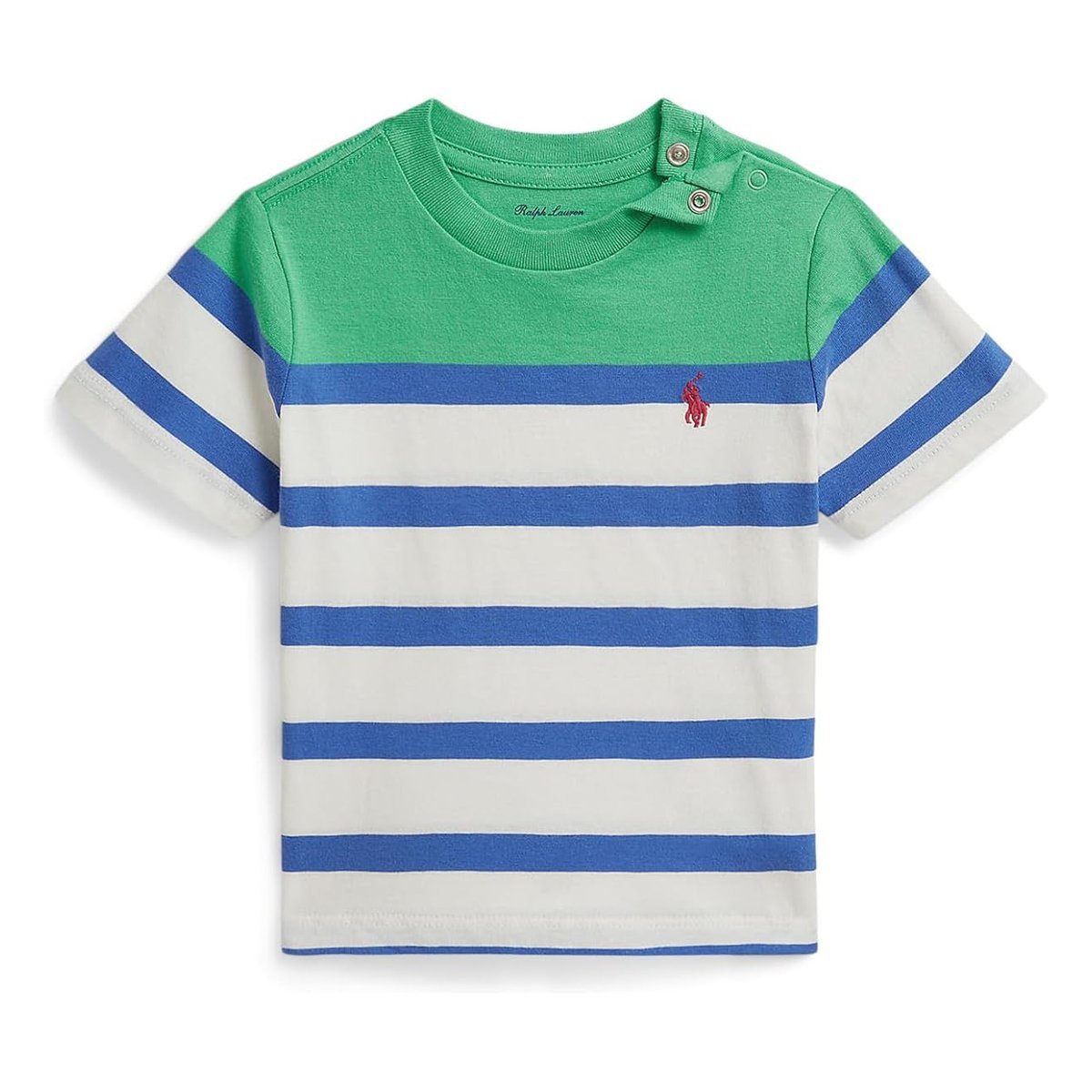 Camiseta Ralph Lauren Striped Cotton Jersey () — Verde