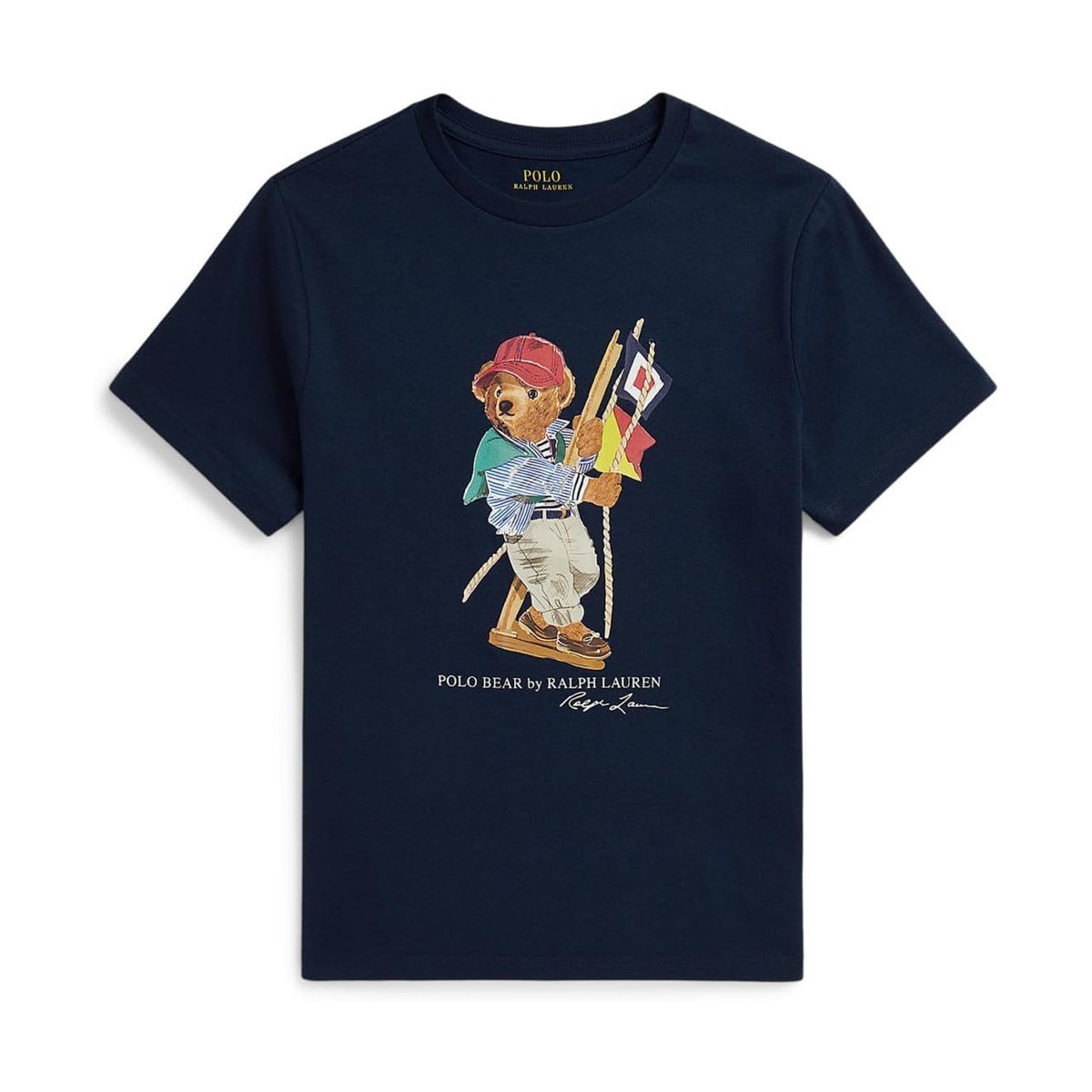 Camiseta Ralph Lauren Bear Cotton Jersey () — Azul marino
