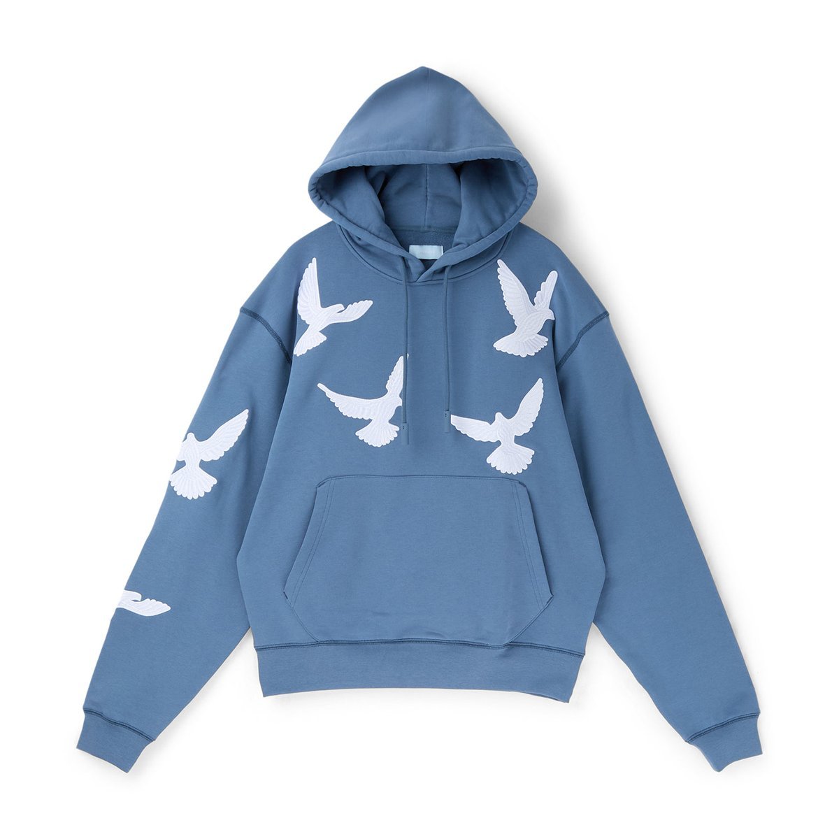 Suéter 3.Paradis Flying Doves Hooded (Bluegrey)