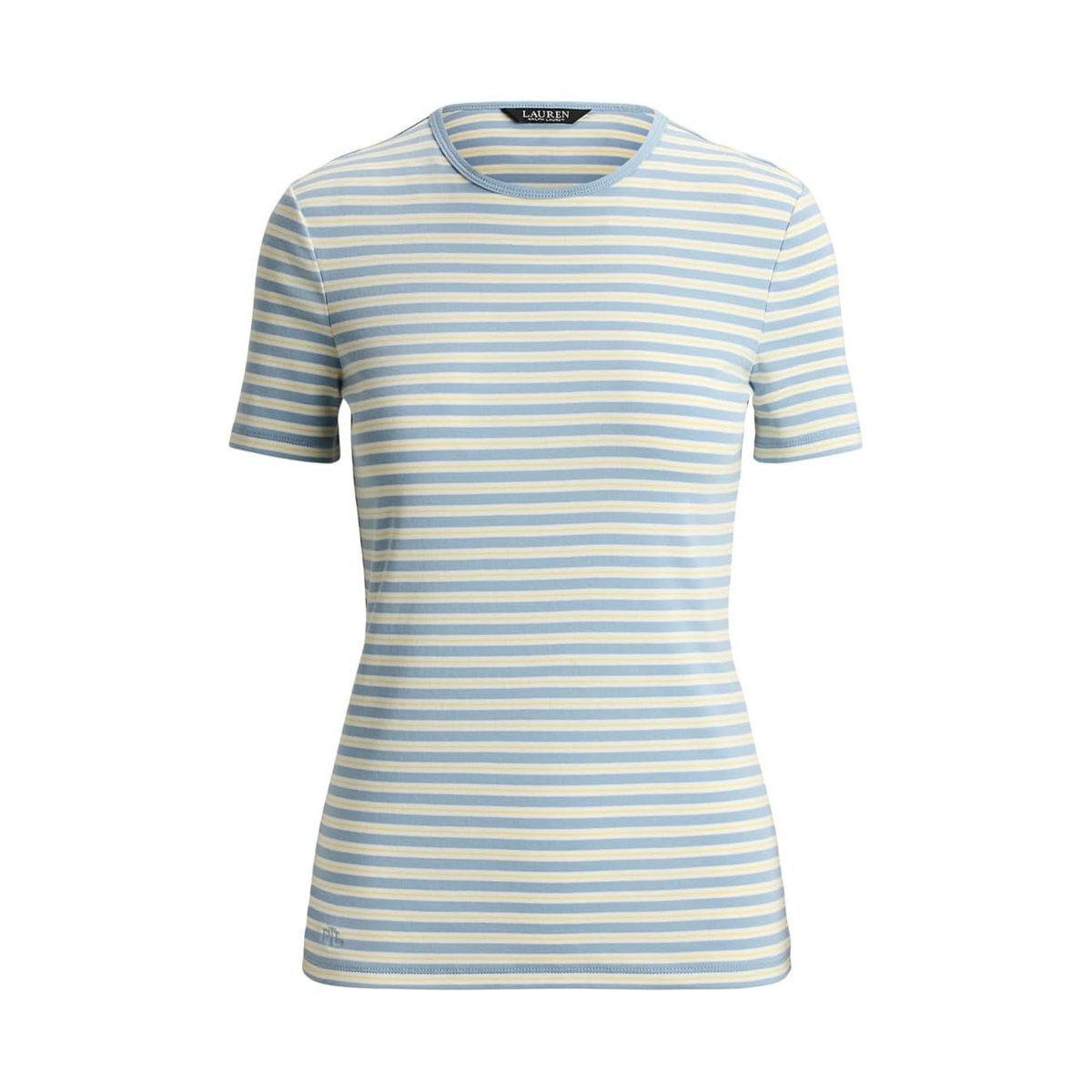 Camiseta Ralph Lauren Paisley Stretch Cotton Crewneck — Azul