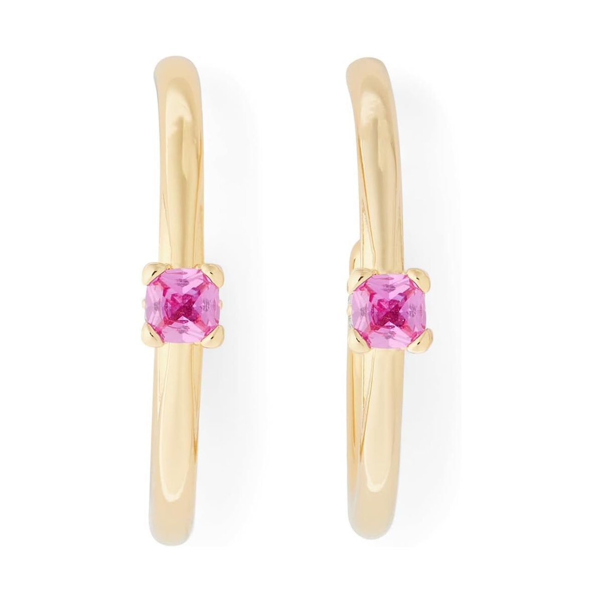 Joyería Kate Spade Bold Small Hoops — Rosado