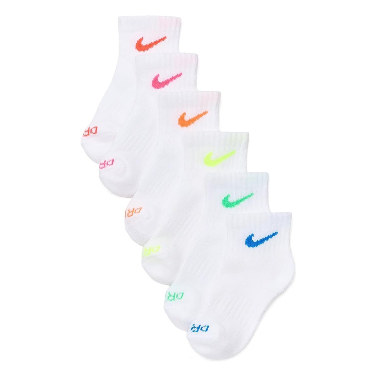 Medias Nike Dri-FIT Performance 6-Pack Basic Ankle () — Multicolor