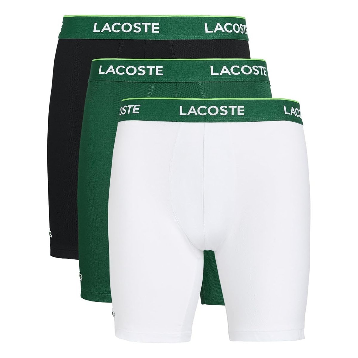 Ropa interior Lacoste 3-Pack Technical Mesh Boxers — Negro