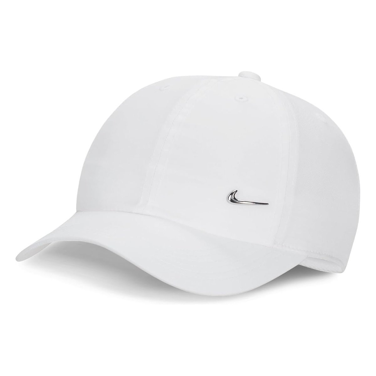 Gorra Nike Dri-FIT™ Club Unstructured Metal Swoosh (Little Kid/) — Blanco