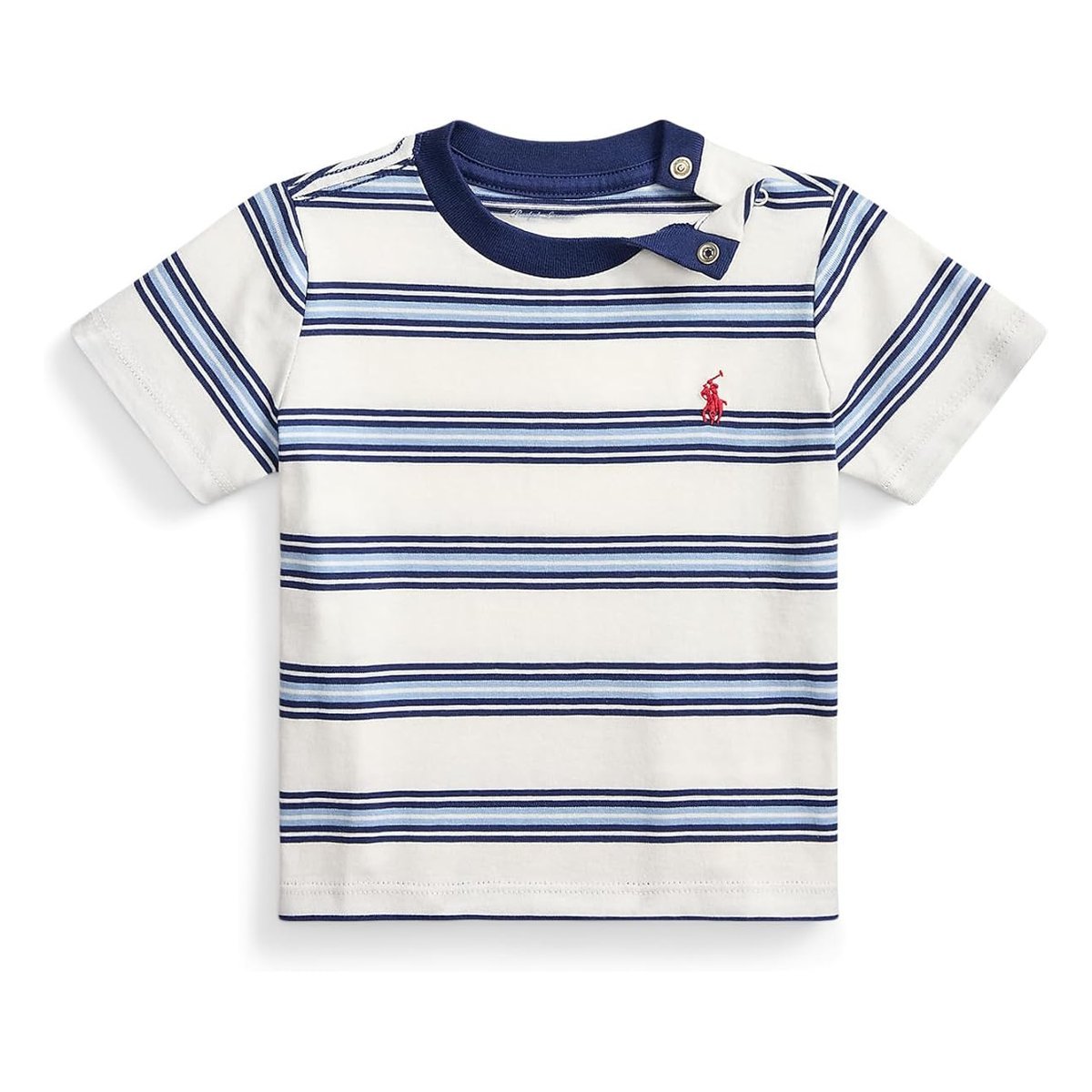 Camiseta Ralph Lauren Striped Cotton Jersey () — Blanco