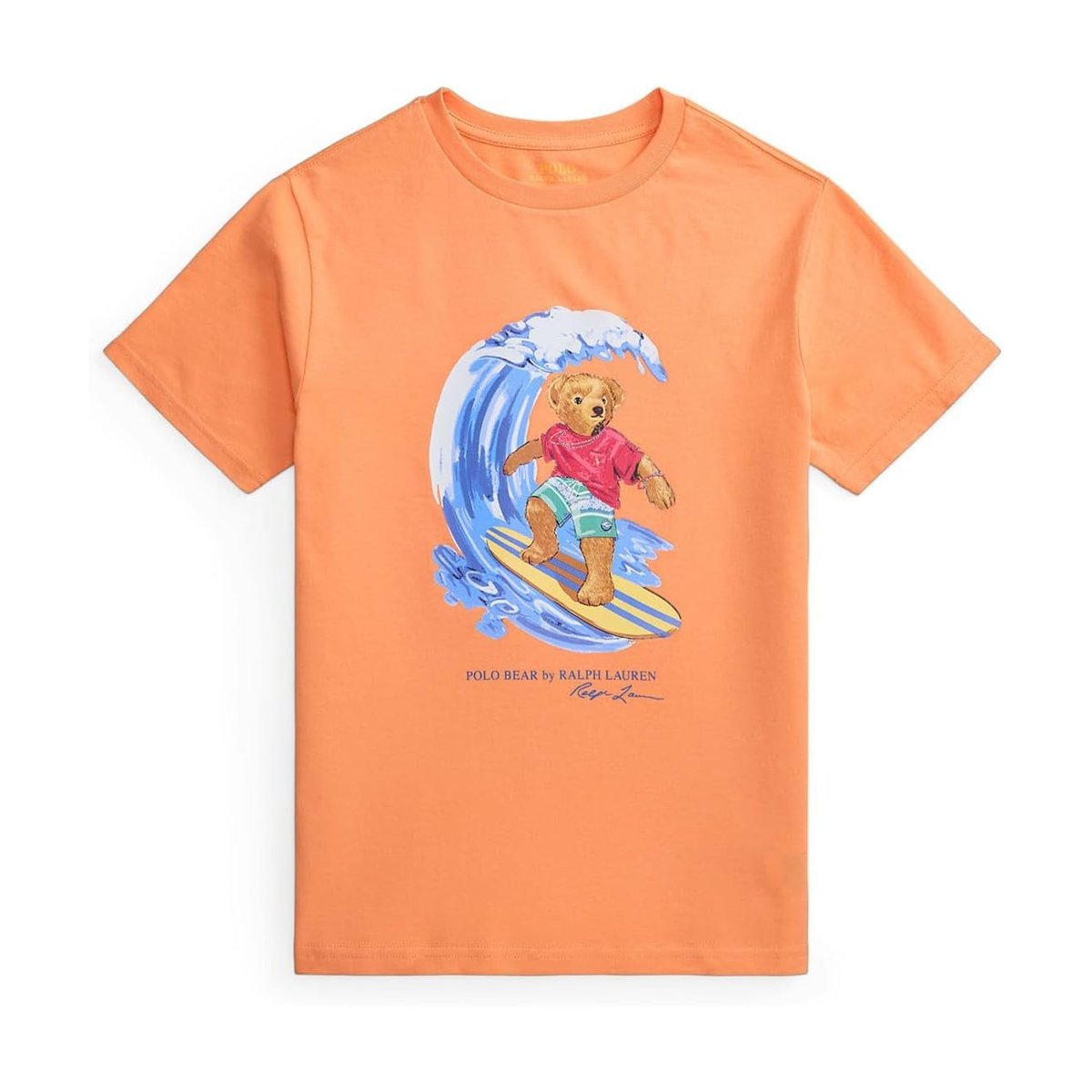 Camiseta Ralph Lauren Bear Cotton Jersey () — Poppy