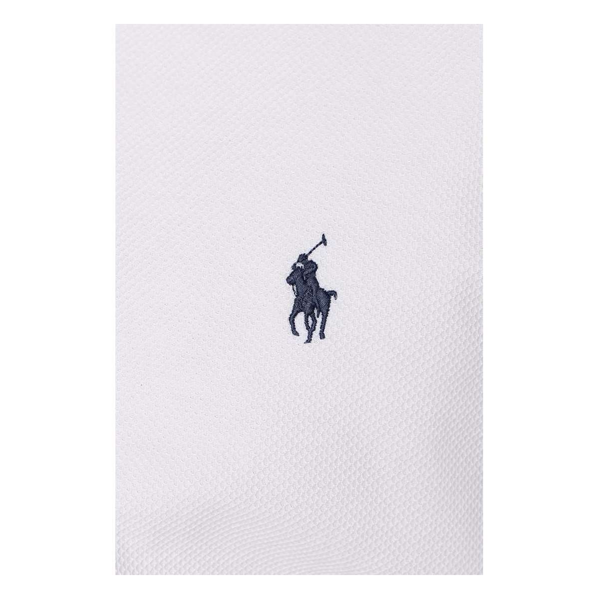 Polo Ralph Lauren Custom Slim Fit Honeycomb-Mesh — Blanco