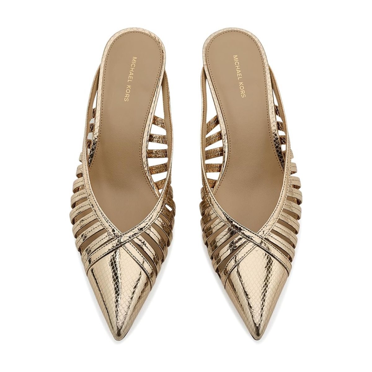 Tacones Michael Kors Adriana Kitten — Dorado