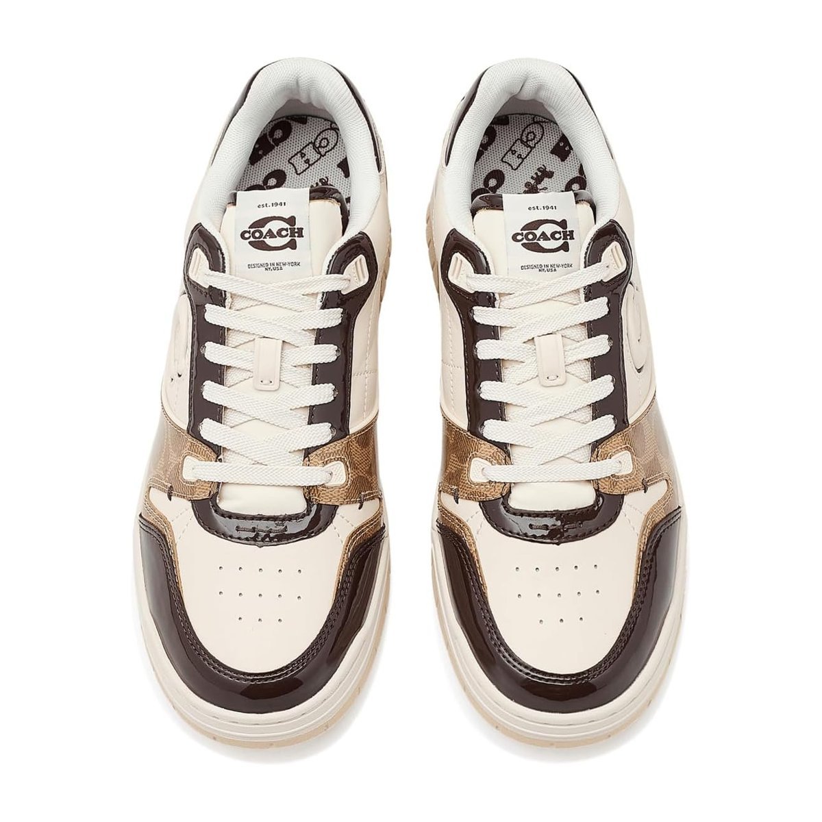 Tenis Coach Soho with Patent Signature — Café
