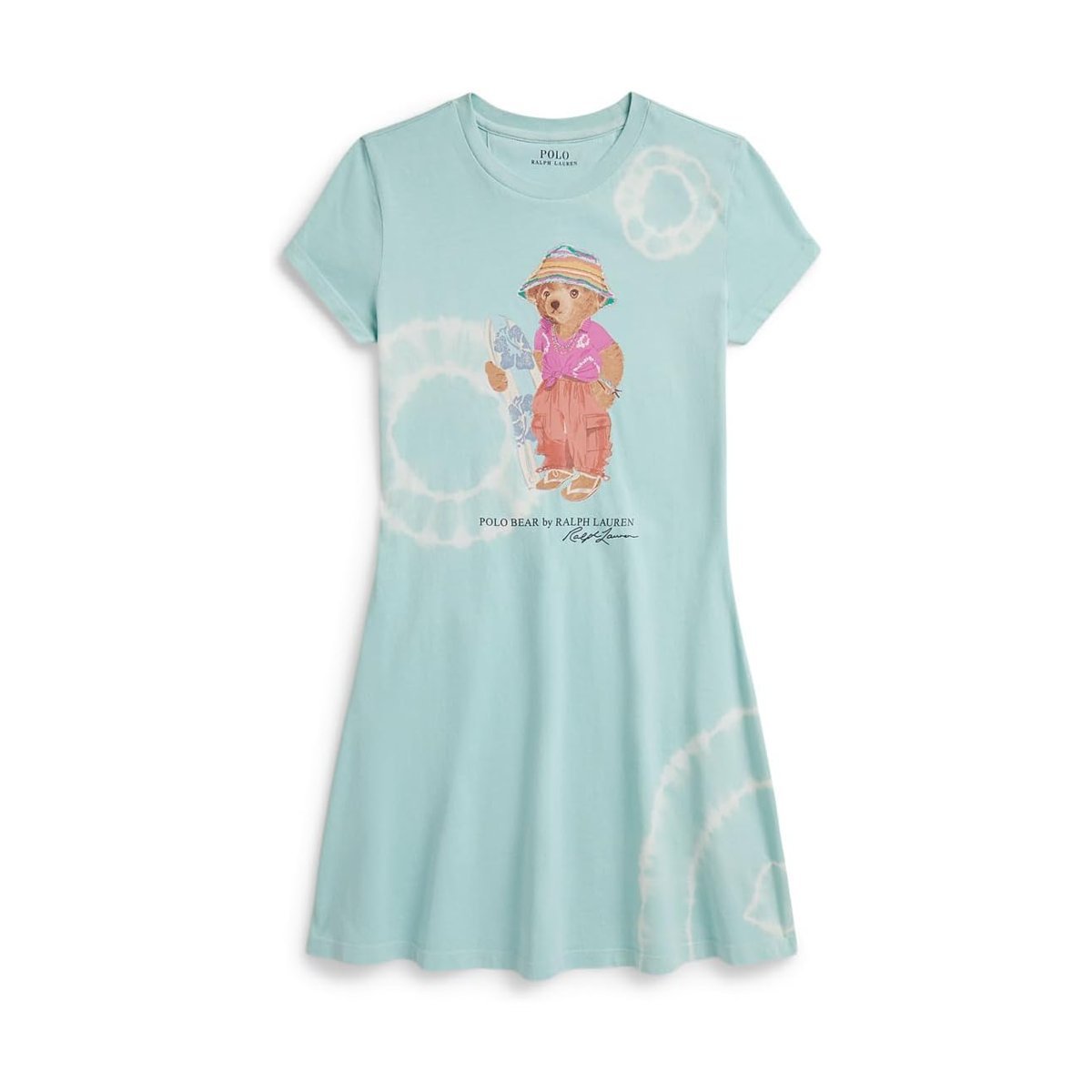 Vestido Ralph Lauren Tie-Dye Bear Cotton Jersey () — Multicolor
