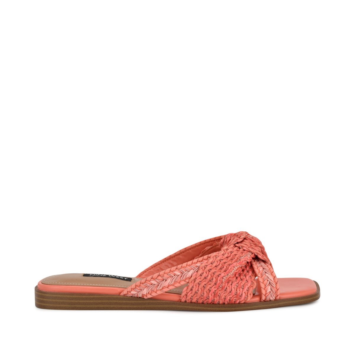 Sandalias Nine West Omansa Flat — Anaranjado