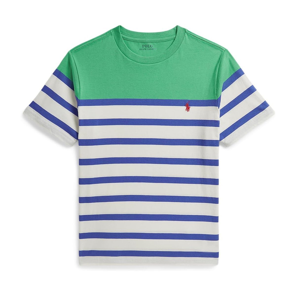 Camiseta Ralph Lauren Striped Cotton Jersey () — Verde