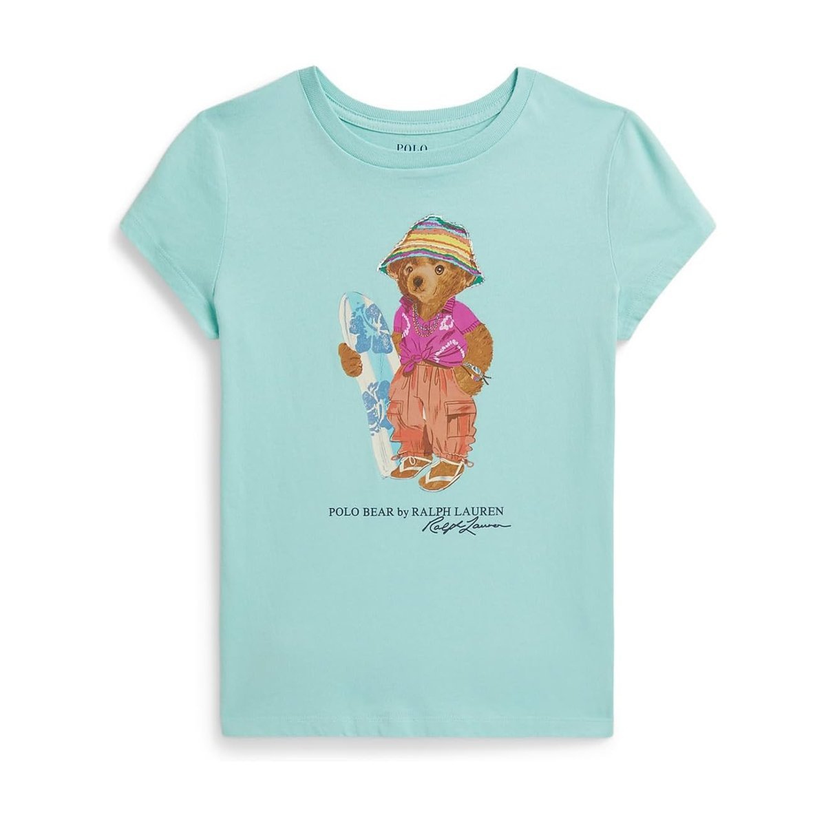 Camiseta Ralph Lauren Bear Cotton Jersey () — Parakeet
