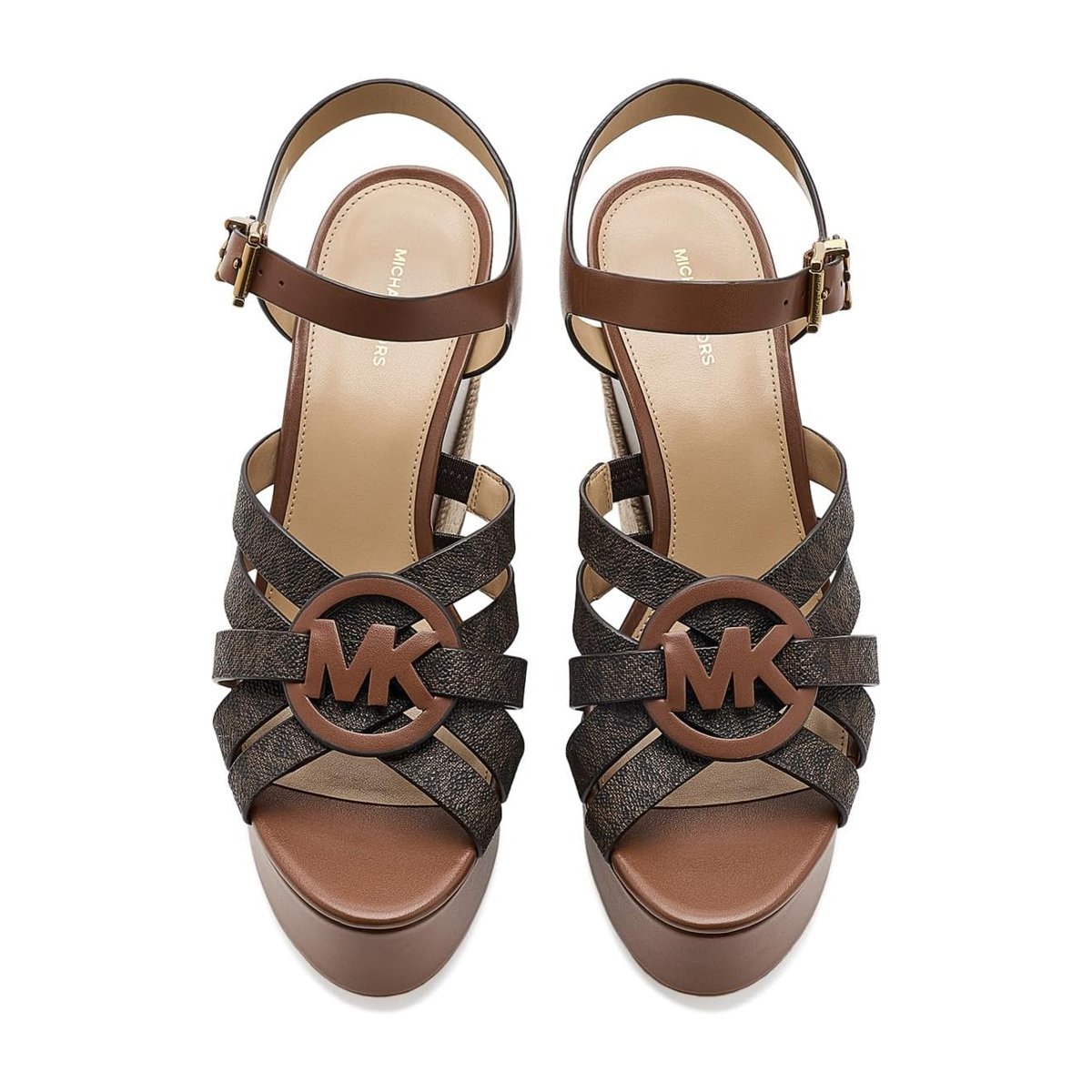 Zapatos casuales Michael Kors Erika Wedges — Café